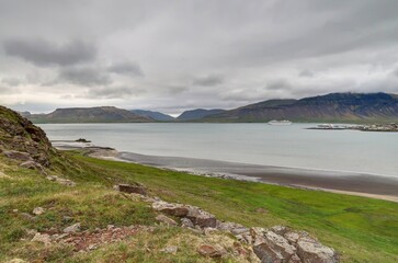 montagne Kirkjufell en Islande située à Grundarfjordur