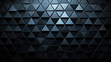 Obraz premium Black and white image of a wall with triangles. The image has a modern and abstract feel to it