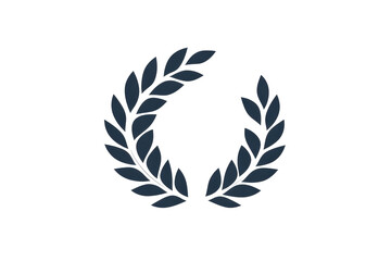 Obraz premium Elegant laurel foliate icon on a clean for design use