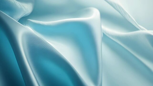 A close-up of soft, blue fabric with subtle folds and creases