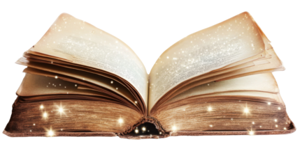 magic book, isolated on white background