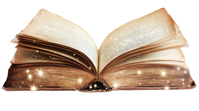 magic book, isolated on white background