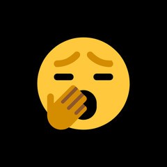 Obraz premium Yawning Face Emoji