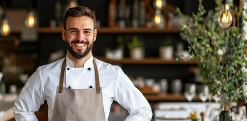 A family-run restaurant owner greets customers warmly as they enter the cozy dining area filled with homey decor