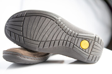 Beautiful fashionable men's shoes made of genuine leather.