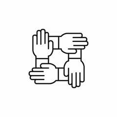 group unity icon sign vector