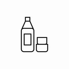 soda bottle glass icon sign vector