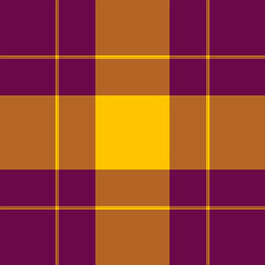 Woven pattern background seamless, christmas card fabric plaid textile. Post texture vector tartan check in orange and pink colors.