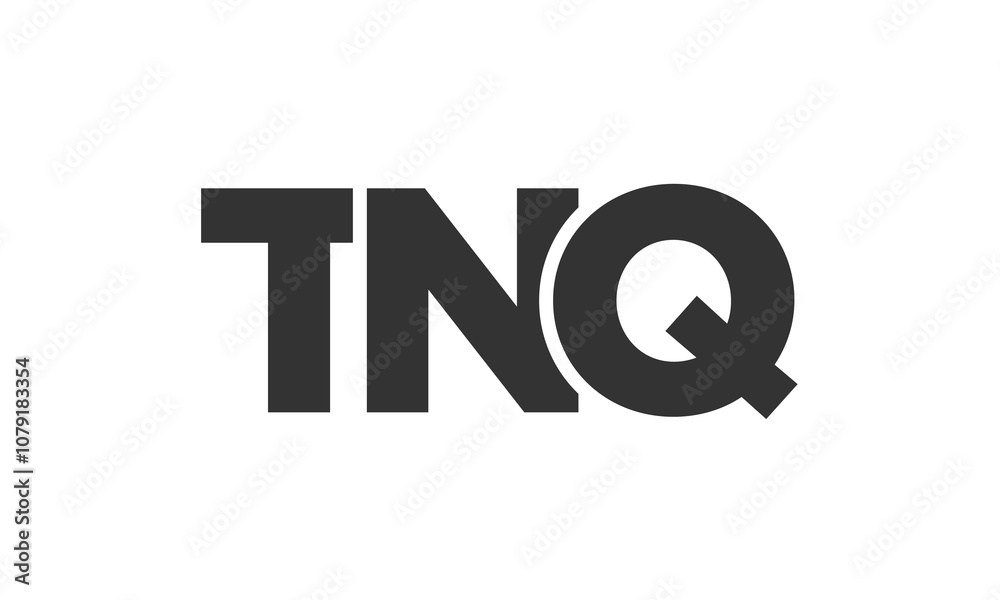 Fototapete tnq logo design template with strong and modern bold text. initial based vector logotype featuring s