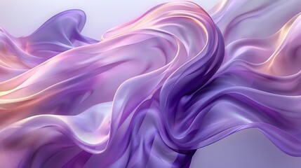Obraz premium Purple and White Abstract 3D Background with Soft Fabric Texture