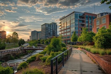 Small Office Buildings in Greenville, South Carolina Skyline