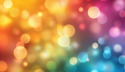 Fototapeta premium カラフルなボケ効果の背景が広がる、抽象的なアートの表現
