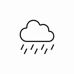 heavy rain cloud icon sign vector