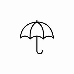umbrella rain icon sign vector