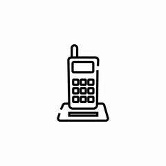walkie talkie icon sign vector