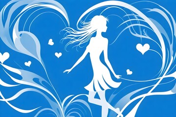 Obraz premium girl in a dress