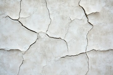 Obraz premium Cracked wall surface showing signs of age and structural issues