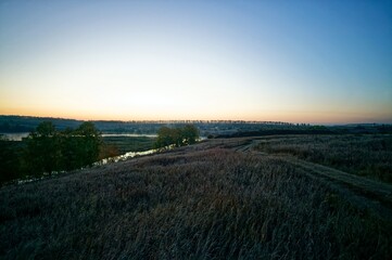 Obraz premium Early October morning on a small river