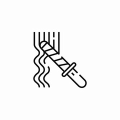 hair curler icon sign vector