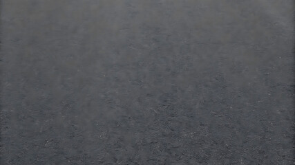 New asphalt patch in the road