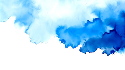 Obraz premium Blue Brush Stroke isolated on white background