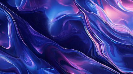 Abstract Flow of Blue & Purple