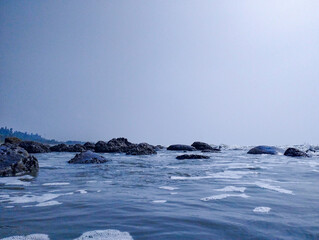 Calm Ocean View at Cox's Bazar, the World’s Longest Sea Beach