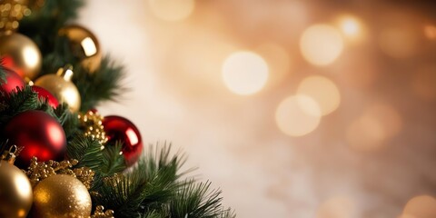 Holiday garland arranged along the bottom of the frame, with an open background that creates a feeling of warm anticipation 11