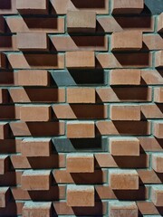 fragment of a brick wall arrangement