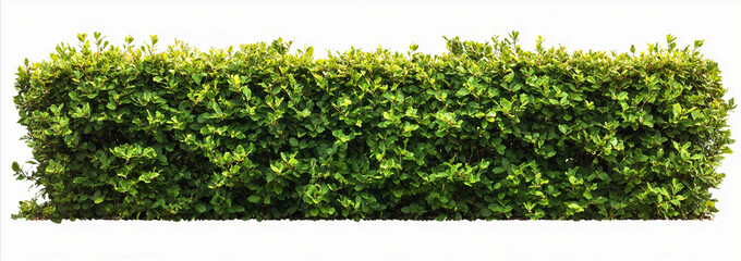 hedge isolated on white background, tall hedge, hedge wall, hedge garden, Trimmed hedge, shrub bush fence tree, Clipping path
