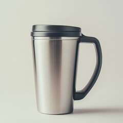Moderner Edelstahl Thermobecher Reisebecher isolierter Kaffeebecher doppelwandig mit Deckel langlebiger Edelstahl Becher für unterwegs stilvoller Kaffeebecher to go robustes Design