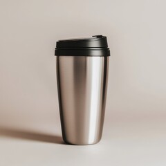 Moderner Edelstahl Thermobecher Reisebecher isolierter Kaffeebecher doppelwandig mit Deckel langlebiger Edelstahl Becher für unterwegs stilvoller Kaffeebecher to go robustes Design