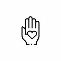 love charity icon sign vector