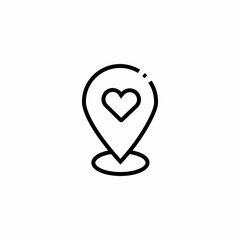 love location icon sign vector