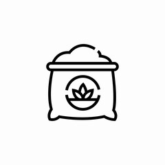 seeds bag icon sign vector