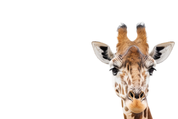 giraffe isolated on white