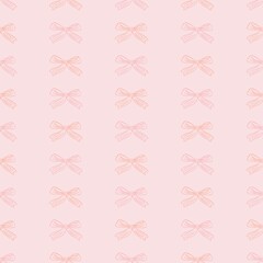 cute love seamless patterns with bows