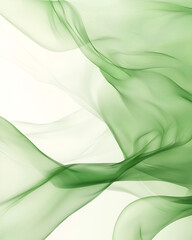 Obraz premium Flowing Green Abstract Art