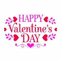 Happy Valentine Day Vector Illustration