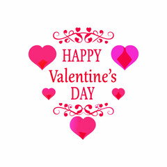 Happy Valentine Day Vector Illustration