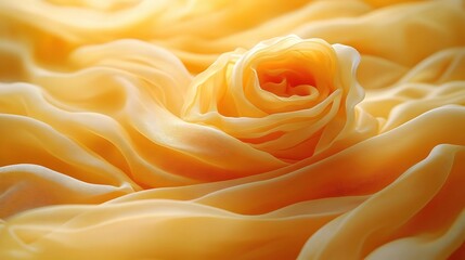 Abstract Golden Fabric Rose Background