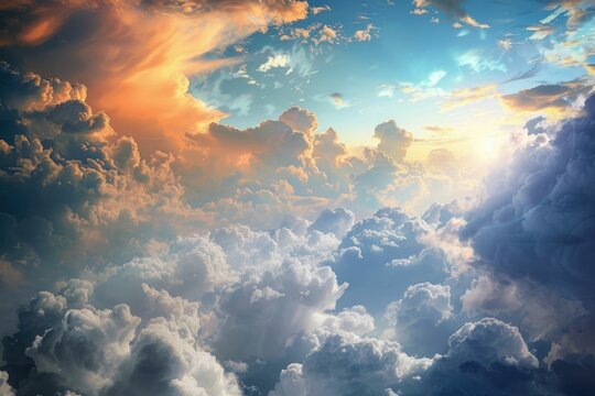 Fantastic sky presages apocalypse dramatic Fantastic sky presages apocalypse