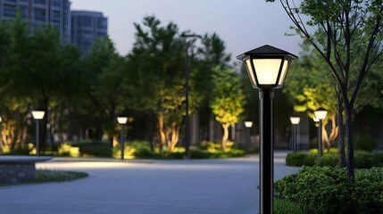 street lamp in the city