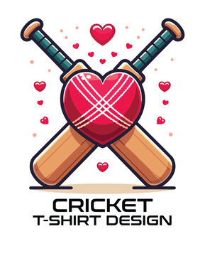 Cricket Vector T Shirt Design