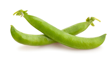 green peas path isolated on white