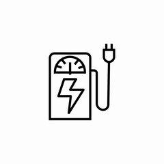 electricity petrol icon sign vector