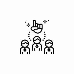 group idea icon sign vector