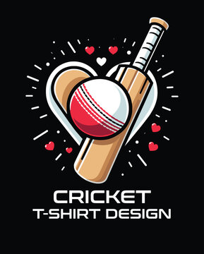 Cricket Vector T Shirt Design