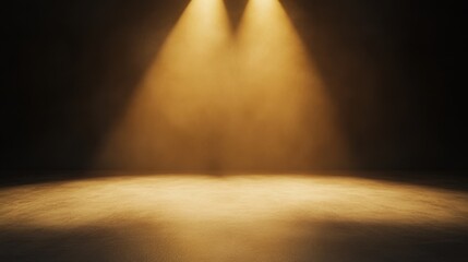 Stage lighting setup studio photography dark environment low angle dramatic mood