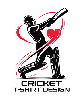 Cricket Vector T Shirt Design